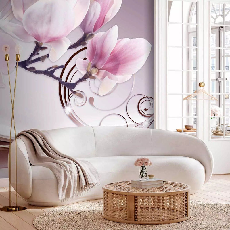 Wall Murals with magnolia pink flowers, 61915 - Buy profitable G -art