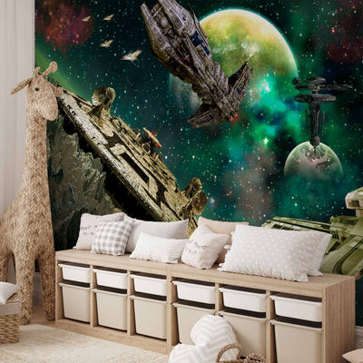 Wall Murals for the youth room - space fleet - 61131g -art