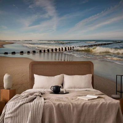 Wall Murals with 3D spatial illusion: scout to beach and ocean g-art