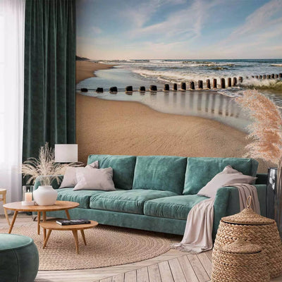 Wall Murals with 3D spatial illusion: scout to beach and ocean g-art