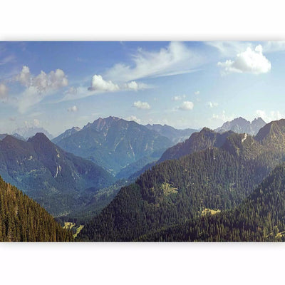 Fototapetes - ainava ar augstiem kalniem un zilas debesis, 93096  G-ART