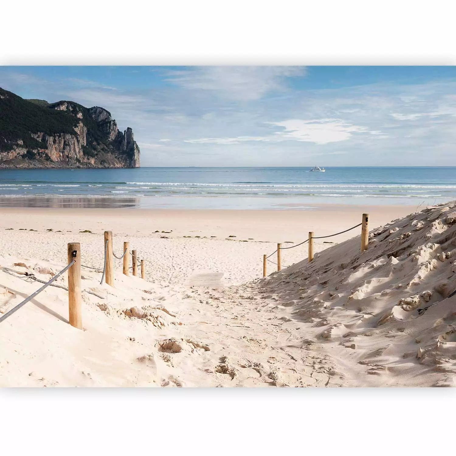 Skaistas fototapetes ar vasaras pludmali - Karsts jūlijs, 96611  G-ART