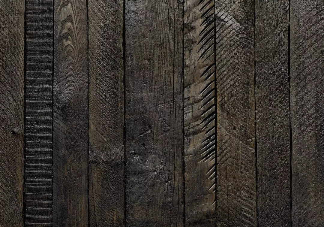 Fototapetes - koka dēļi tumšos toņos - lauku mājas stils G-ART