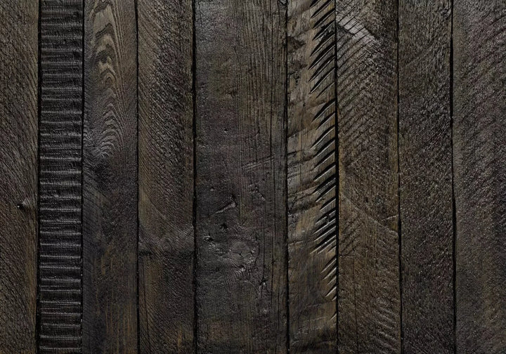 Fototapetes - koka dēļi tumšos toņos - lauku mājas stils G-ART