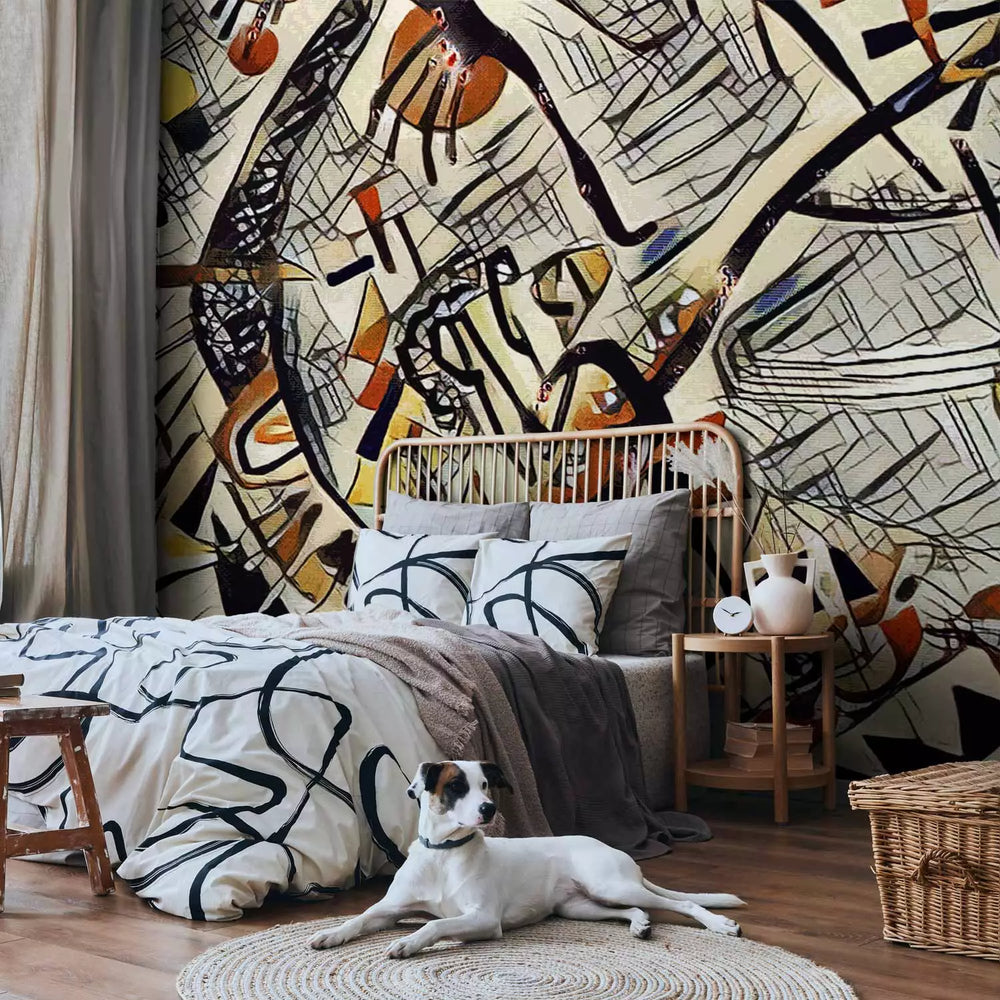 Fototapetes mūzikas istabām - Kompozīcija Vasilija Kandinska stilā G-ART