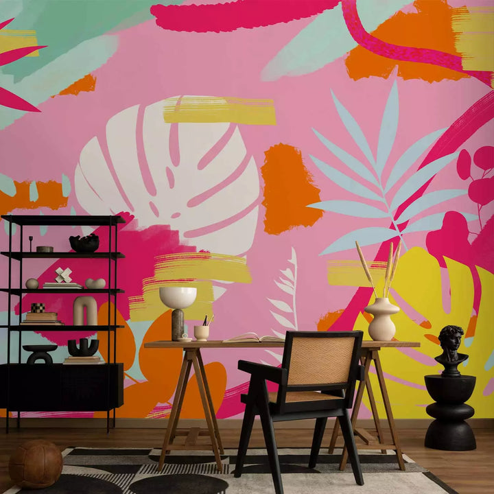 Daudzkrāsainas fototapetes - Krāsu šļakatas spilgtās krāsās, 143818 G-ART