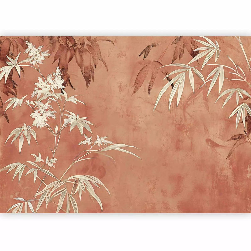 Wall Murals - Wall Leaves in terracotta, 160006 - large selection at G-ART