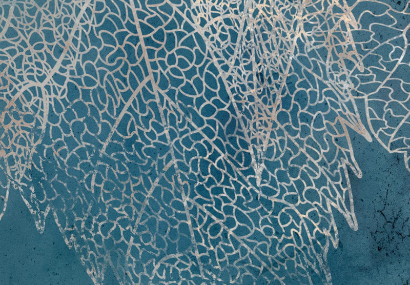 Fototapetes - Lapas vējā (zilā krāsā), 138444 G-ART