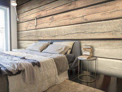 Wall Murals country style: wooden boards in natural brown shades - 64805 G -art