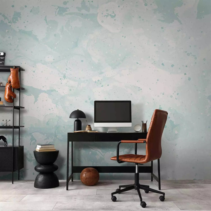 Bērnu fototapetes - Ledus un sniega fons pasteļtirkīza tonī G-ART