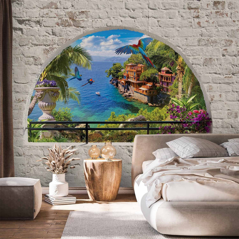 Beautiful Wall Murals with sea view arches - Window in Paradise, 92036 G-ART