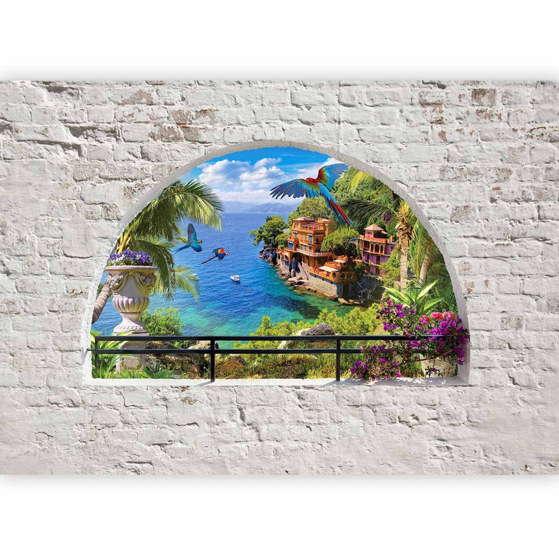 Beautiful Wall Murals with sea view arches - Window in Paradise, 92036 G-ART