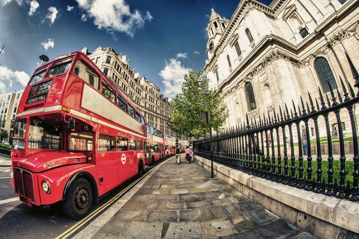 Fototapetes - Londonas sarkanais autobuss | Premium Flizelīns D-ART