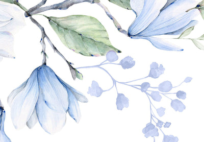 Fototapetes - Magnolijas ziedēšana, zilos toņos, 143172 G-ART