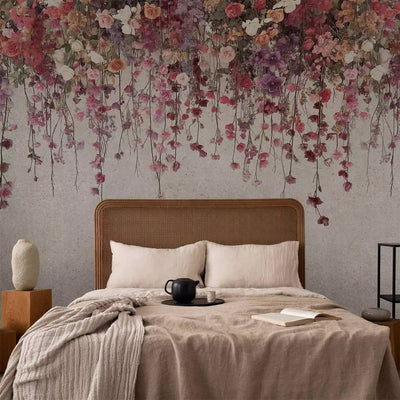 Wall Murals - Hanging flowers - composition on a light background, 161411 G-ART