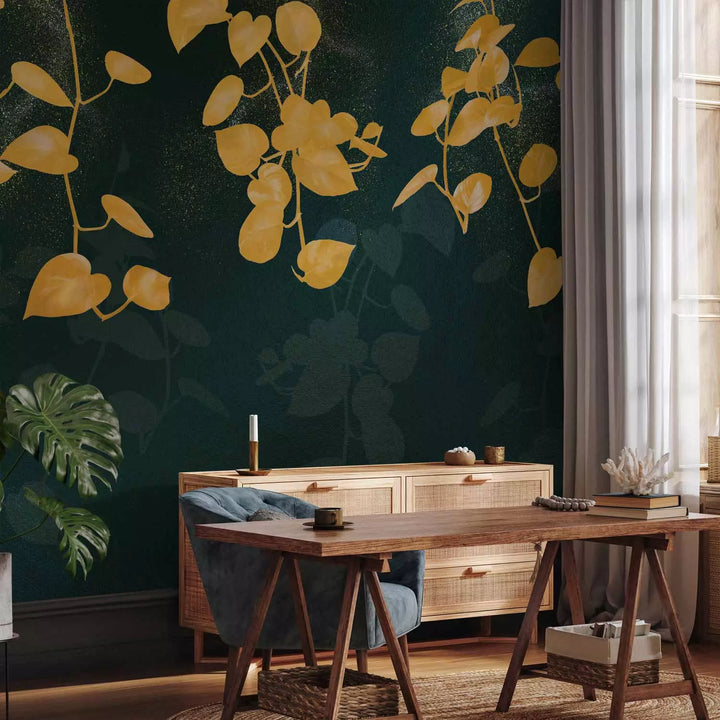 Fototapetes - Mākslinieciski augi, kas mirdz gaismas starojumā, 151284 G-ART