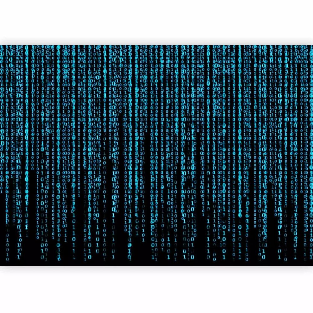 Fototapetes - Matrix stila skaitļu binārais kods - zilā krāsā G-ART