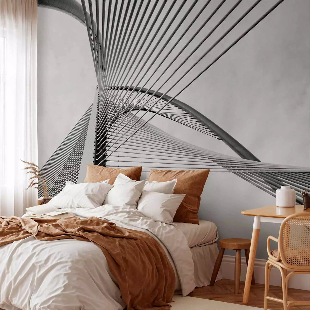 Modernas fototapetes - Melnbalts tilta fragments - 150971 G-ART