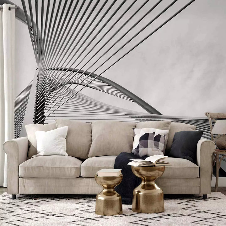 Modernas fototapetes - Melnbalts tilta fragments - 150971 G-ART