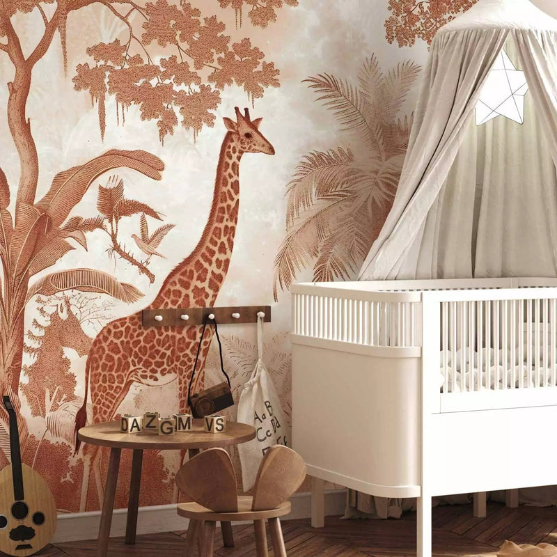 Wall Murals for kids - Jungle in terracotta, 160007 - buy with G-ART