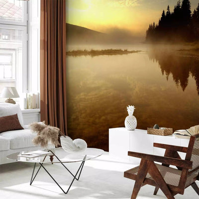 Wall Murals with a peaceful view of nature - Forest and lake - 60253 G-ART