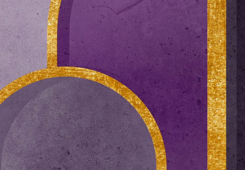 Fototapetes moderna grafika violetos toņos ar abstraktu motīvu, 138286 G-ART