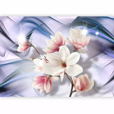 Fototapeet Magnolia lilledega. Sinistes toonides - 62465 g -art