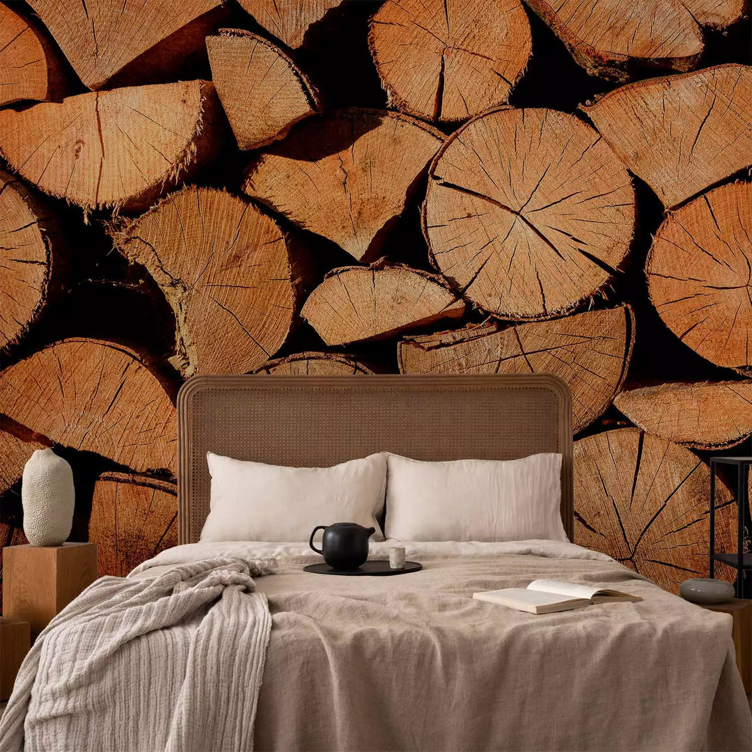 Fototapetes - Nocirsti koki ar redzamām plaisām, brūnas, 149880 G-ART