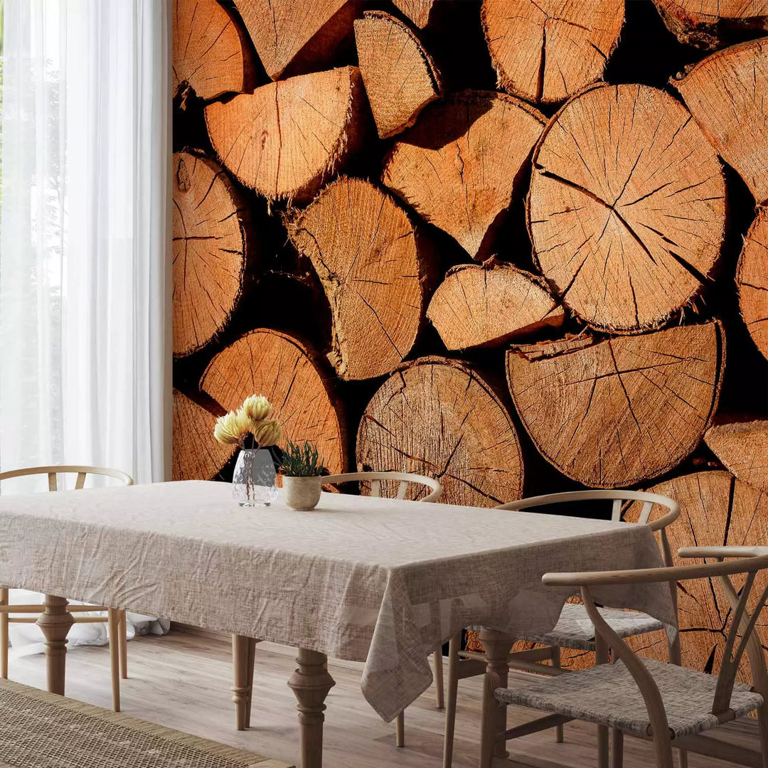 Fototapetes - Nocirsti koki ar redzamām plaisām, brūnas, 149880 G-ART