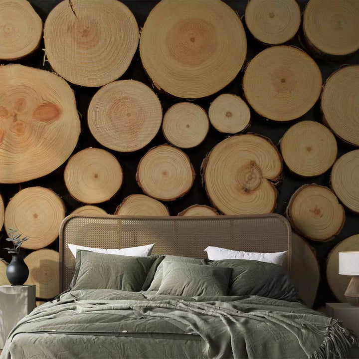 Fototapetes - Nozāģēti koki ar redzamiem gredzeniem - 149879 G-ART