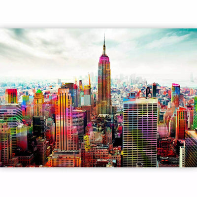 Wall Murals - New York Colors - Architecture with Colored accents G -Art