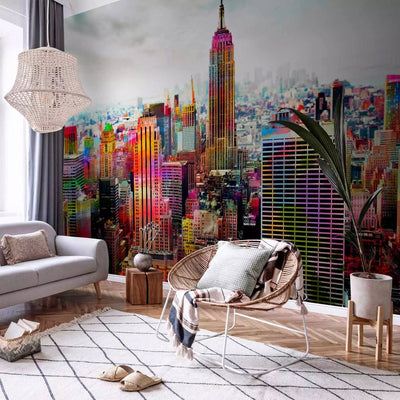 Wall Murals - New York Colors - Architecture with Colored accents G -Art