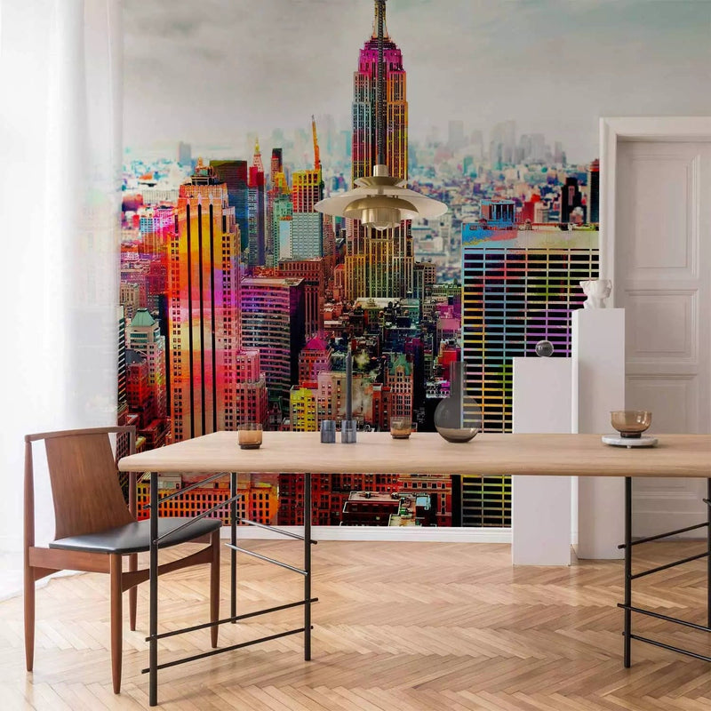 Wall Murals - New York Colors - Architecture with Colored accents G -Art