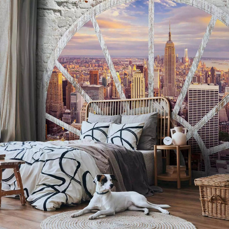 Wall Murals - View from the window to New York - city architecture, 62433g -art