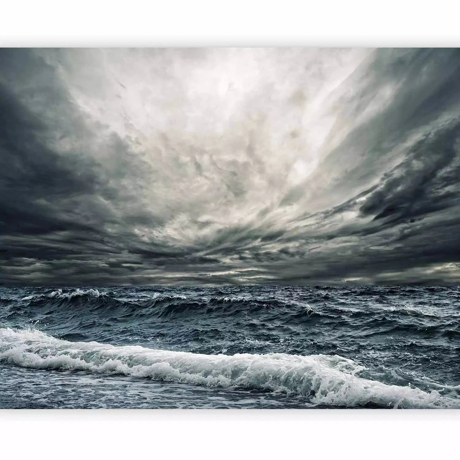 Fototapetes - Okeāna viļņi, zilā krāsā - viesistabai, guļamistabai G-ART