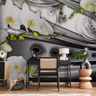 Elegant Wall Murals - Orchids and Gemstones, 61787 - Buy G -Art