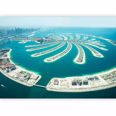 Wall Murals With a palm island in Dubai. View of Bird's Flight G-Art