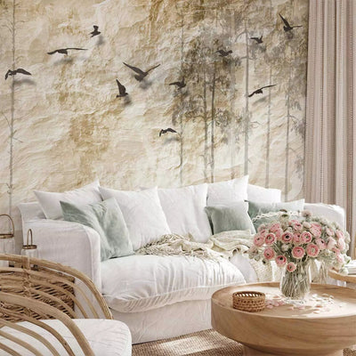 Wall Murals with birds - Paper world, 64113 G-ART