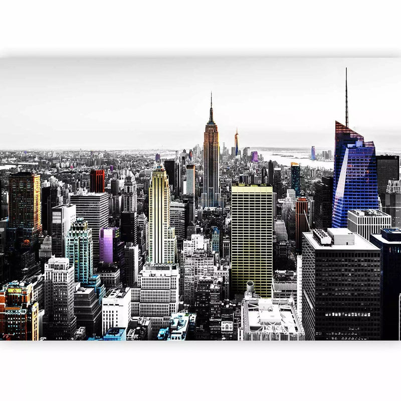 Wall Murals With ñujork skyscrapers in gray shades, 61651g-art