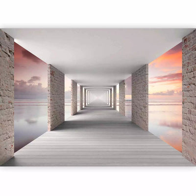 3D Wall Murals with the corridor - a walk in the sky, 64470 g -art