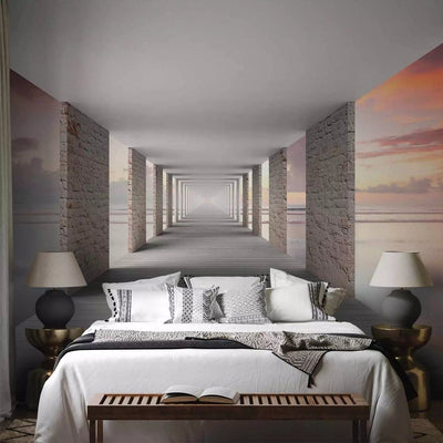 3D Wall Murals with the corridor - a walk in the sky, 64470 g -art