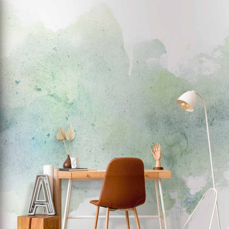 Wall Murals - Pastel -colored peppermint green abstraction - 135569 G -art