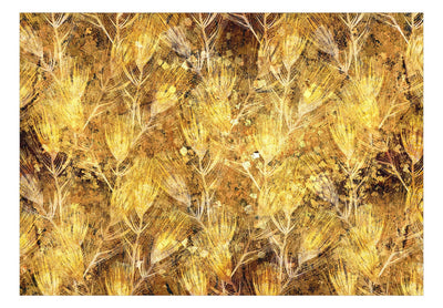 Fototapetes - Pāvu spalvas zeltā krāsā, 142522 G-ART