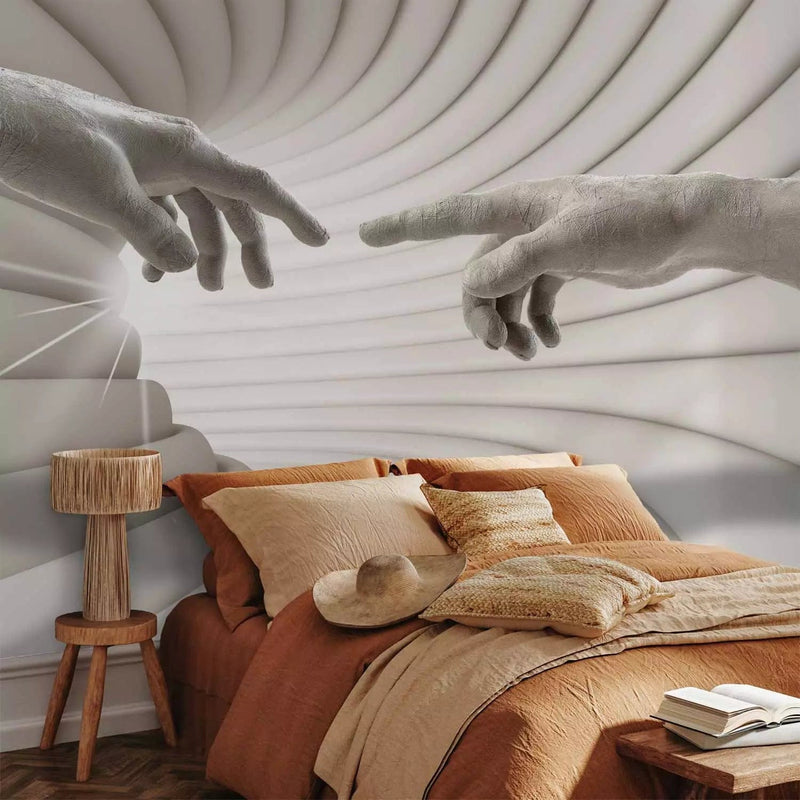 Wall Murals beige with two-hand touch, cream, 62305 G-ART