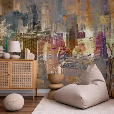 Wall Murals for the youth room - City in the fog, 61482 G-ART