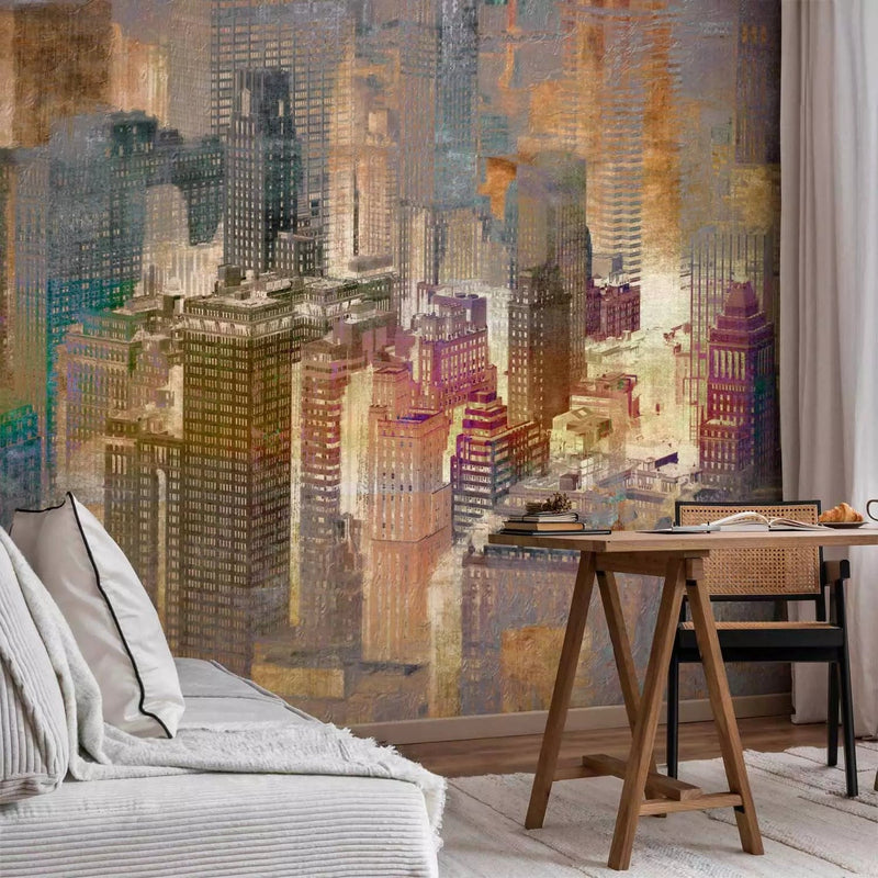 Wall Murals for the youth room - City in the fog, 61482 G-ART