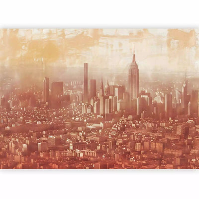 Wall Murals - City view in terracotta, 160004 - buy at G-ART