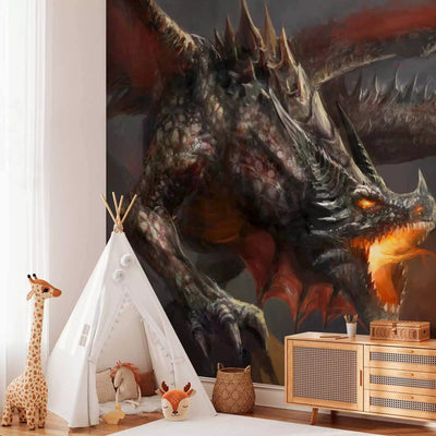 Fototapetai fantazijos stiliaus jaunimo kambariui - Dragon fire, 59719G-ART