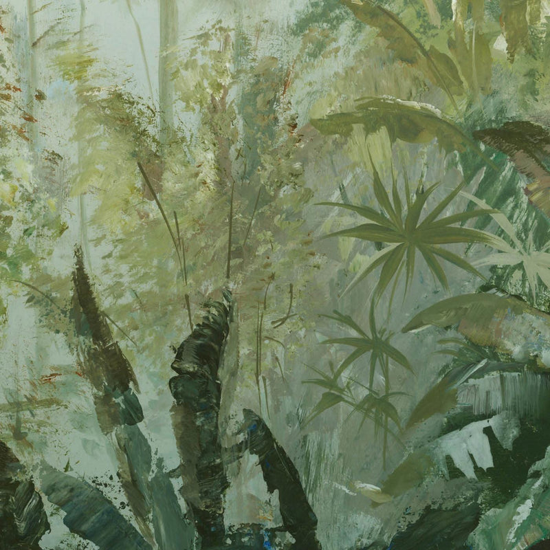 Fototapetes RASCH ar tropisku mežu zaļos toņos 1665211 (400x300 cm) RASCH