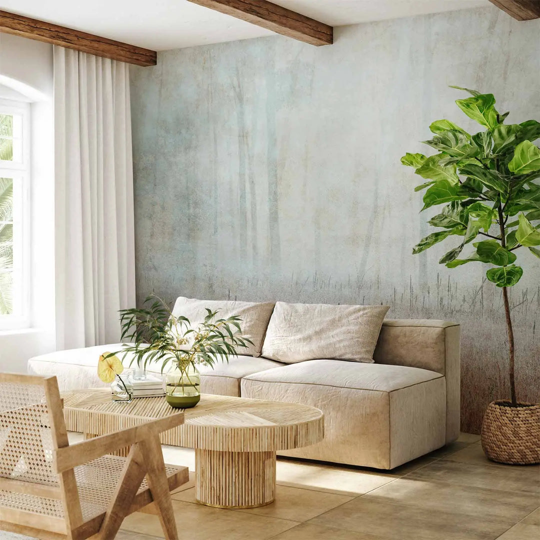 Wall murals - Silence of the morning mist: Light smoky forest landscape, 144064